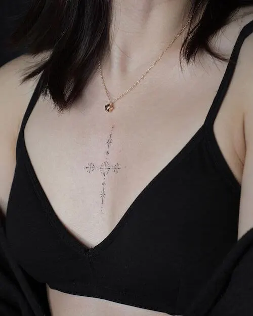 cross tattoo designs for women