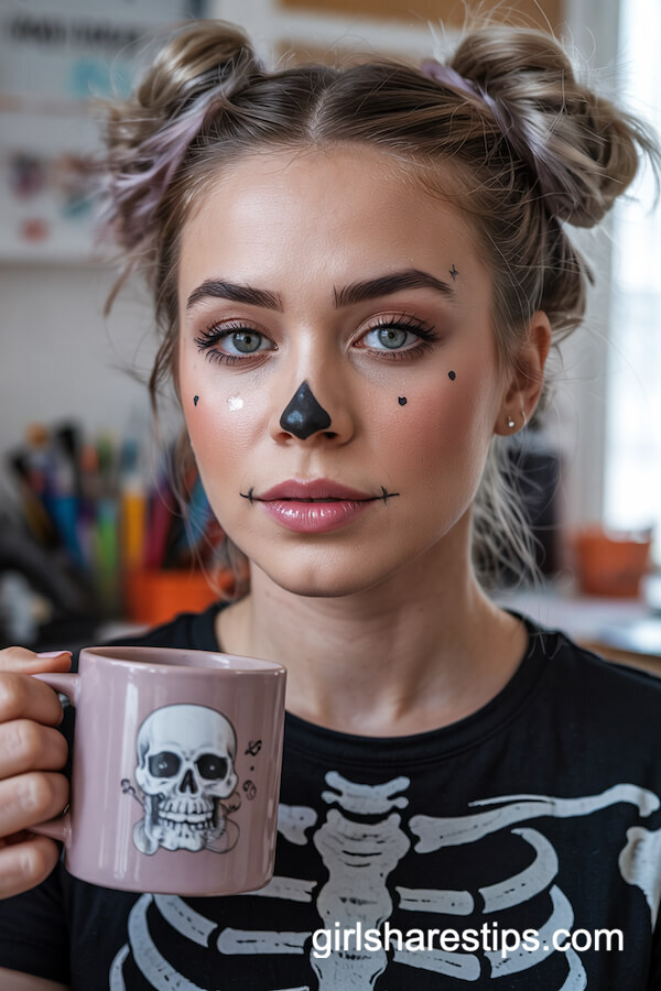 Happy Heart Skeleton Nose