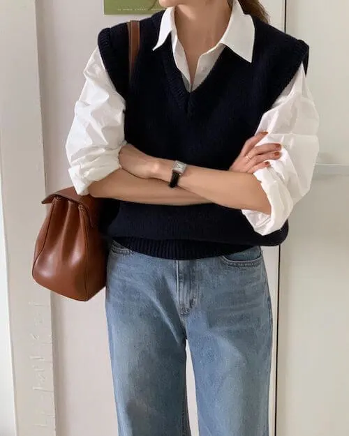 cute Korean outfits with jeans