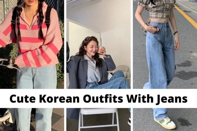 50+ Cute Korean Outfits With Jeans [2023] To Copy For Korean Fashion ...
