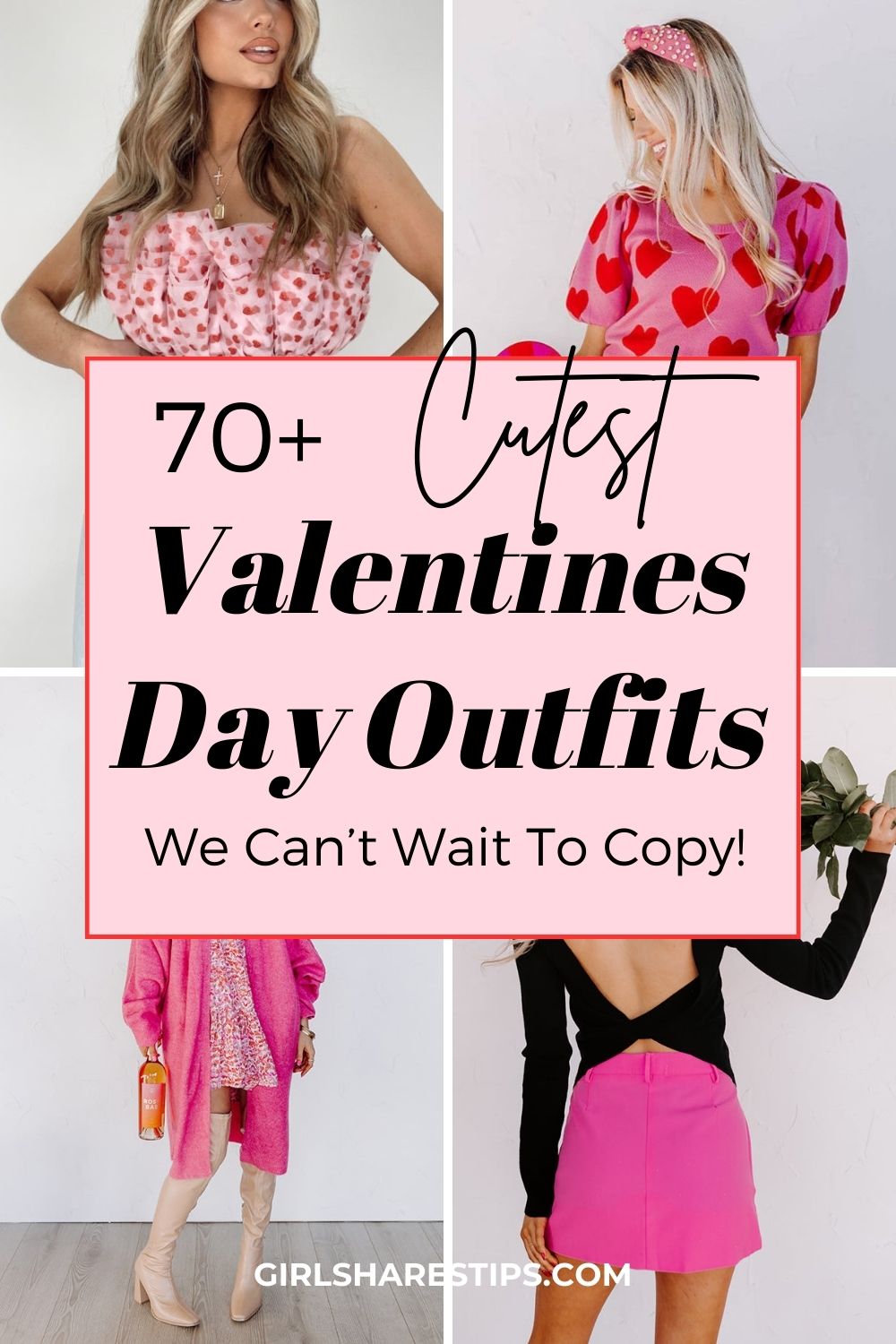 casual Valentines Day outfits collage