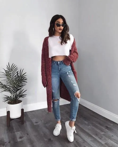 cute cardigan outfits