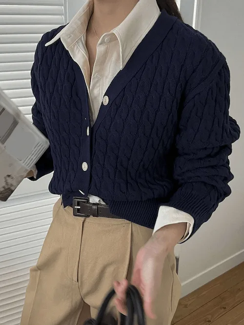 chic cardigan outfit ideas for work