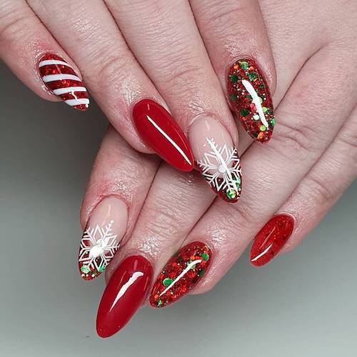 cute christmas nails