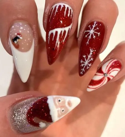 cute christmas nails