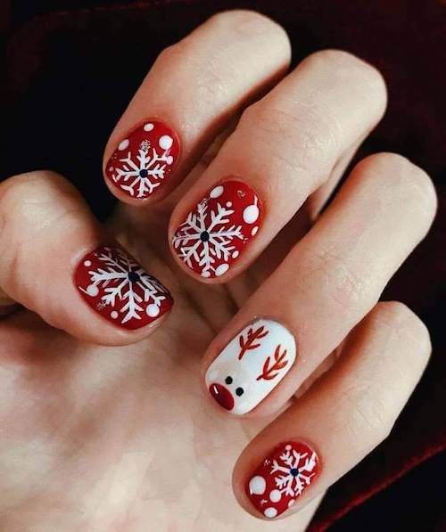 cute christmas nails