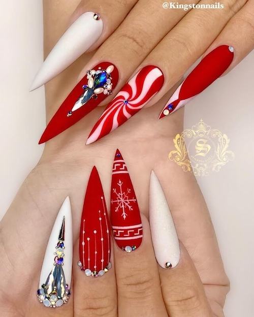 cute christmas nails