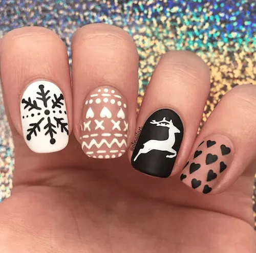 cute christmas nails