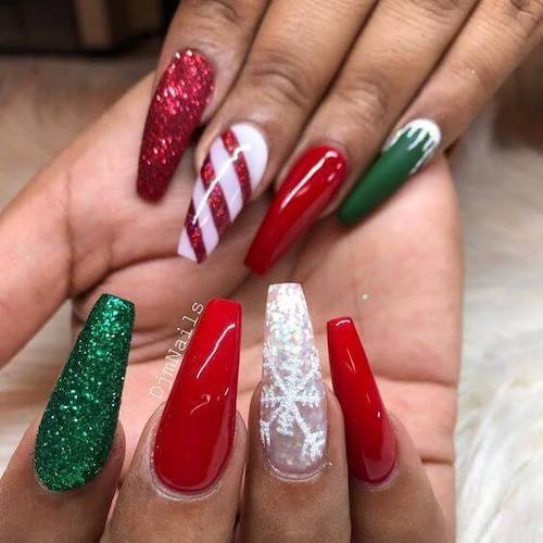 cute christmas nails