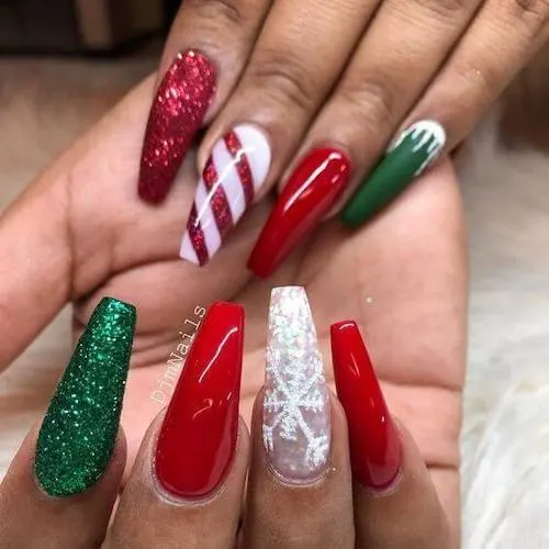 cute christmas nails