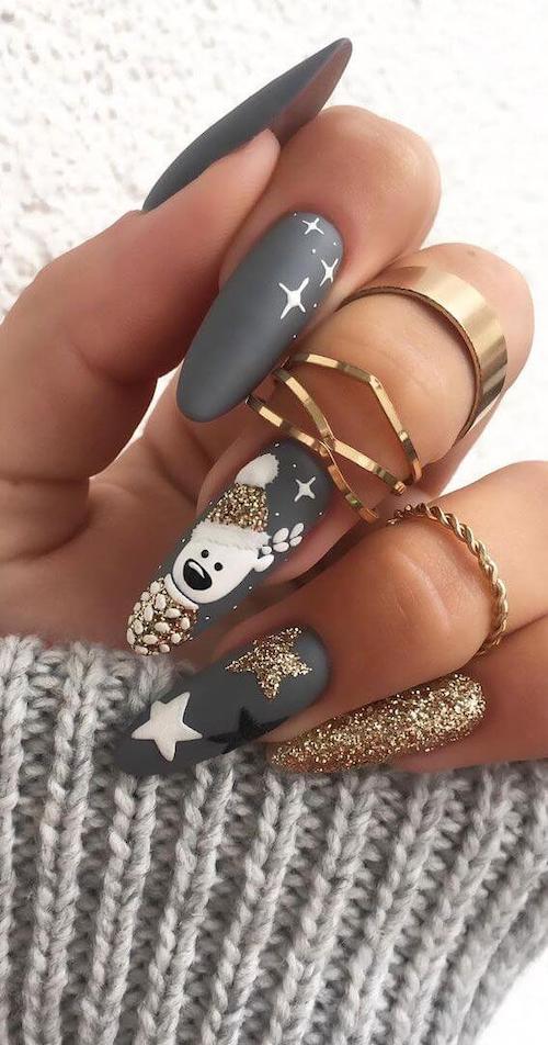 cute christmas nails