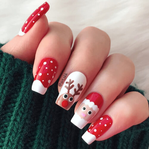 cute christmas nails