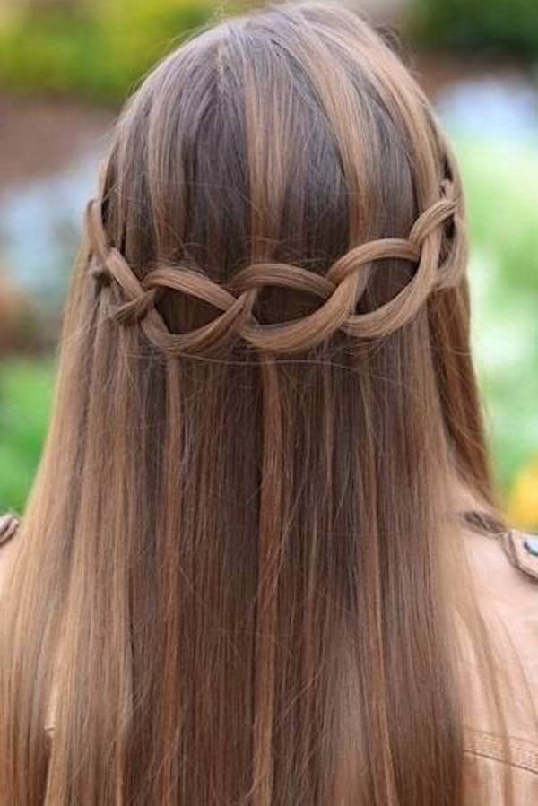 Ladder Braid Half Up