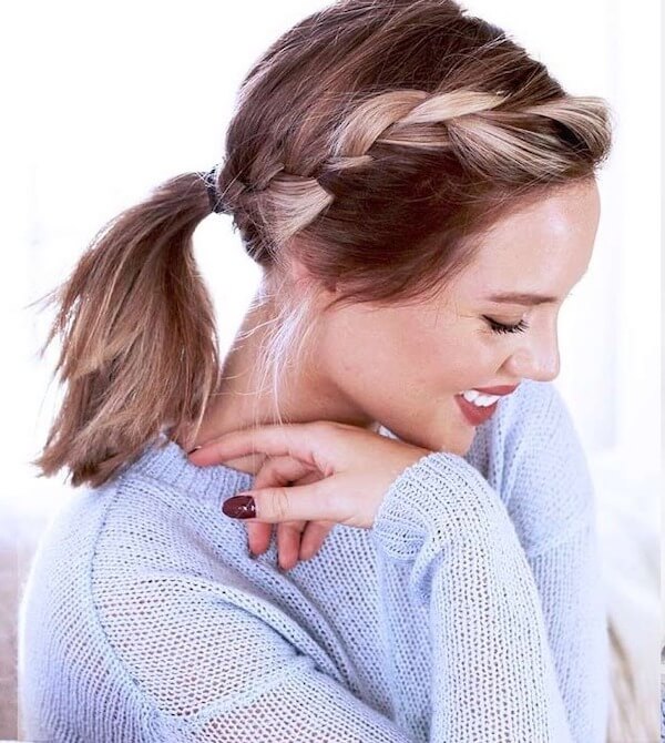Braided Side Ponytail