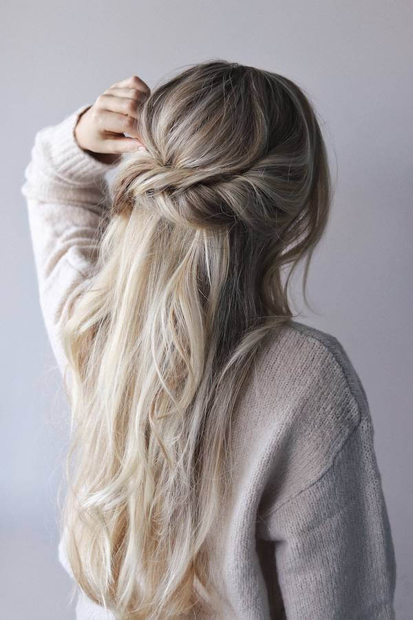Loose Twist Half Up