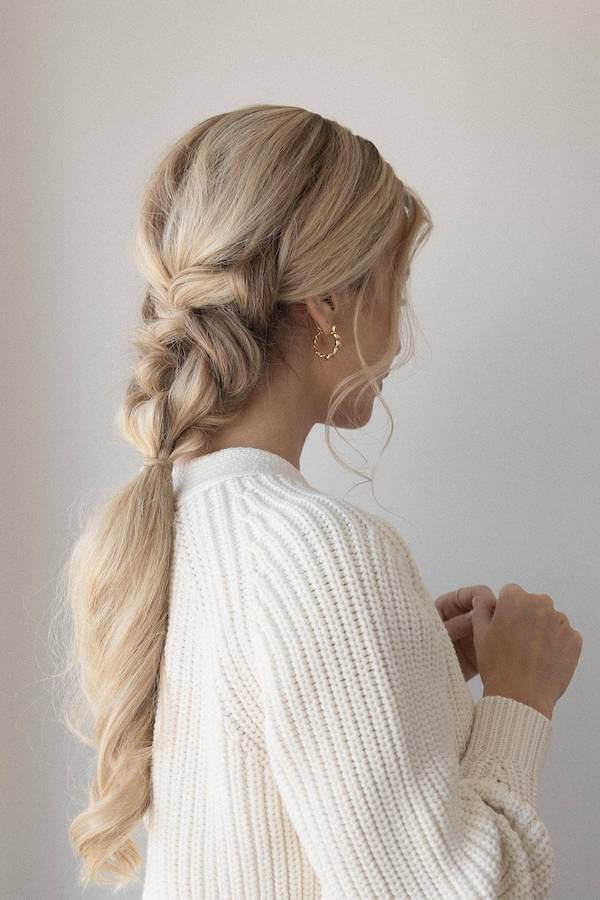 Loose Braided Ponytail