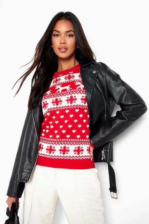 cute outfits with ugly Christmas sweater