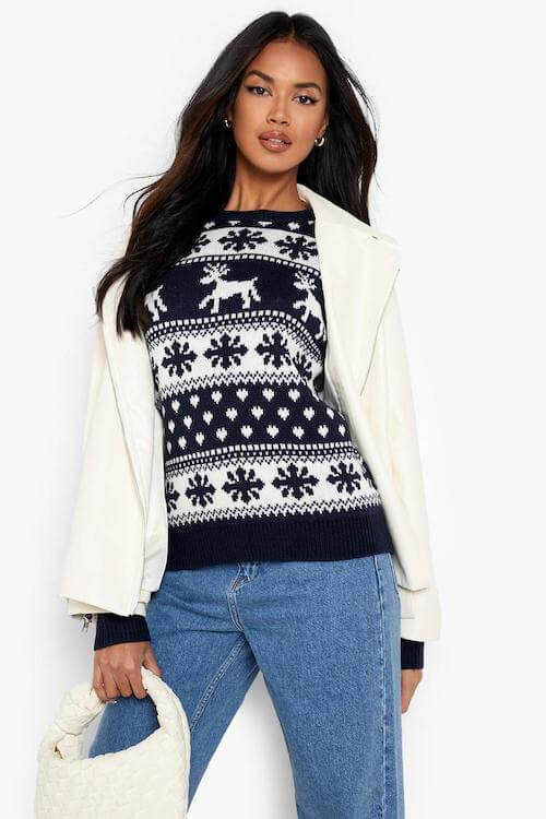 cute outfits with ugly Christmas sweater