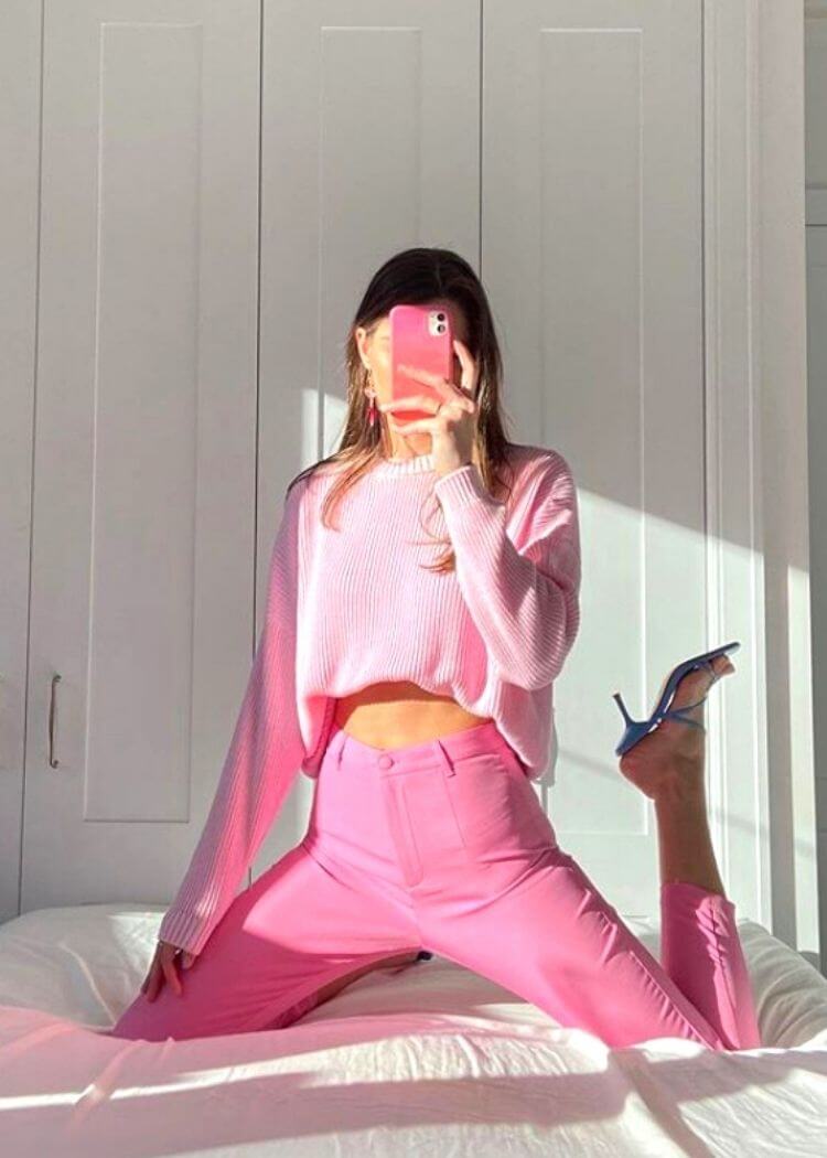 cute pink outfits for women