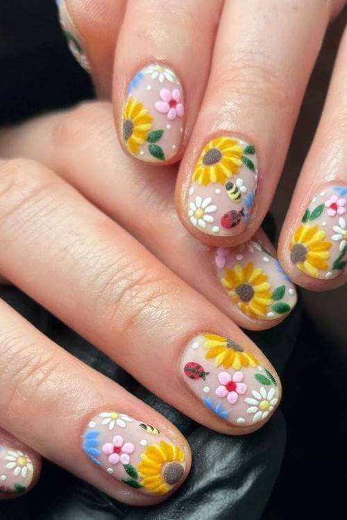 cute short summer nail designs