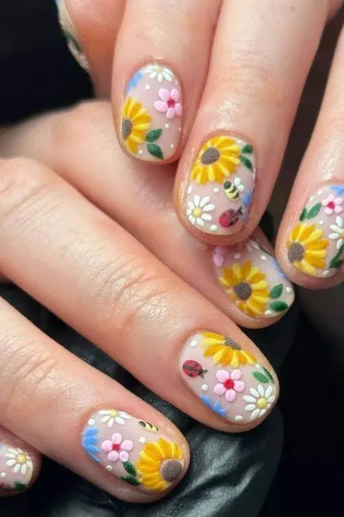cute short summer nail designs