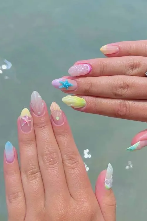 cute short summer nail designs
