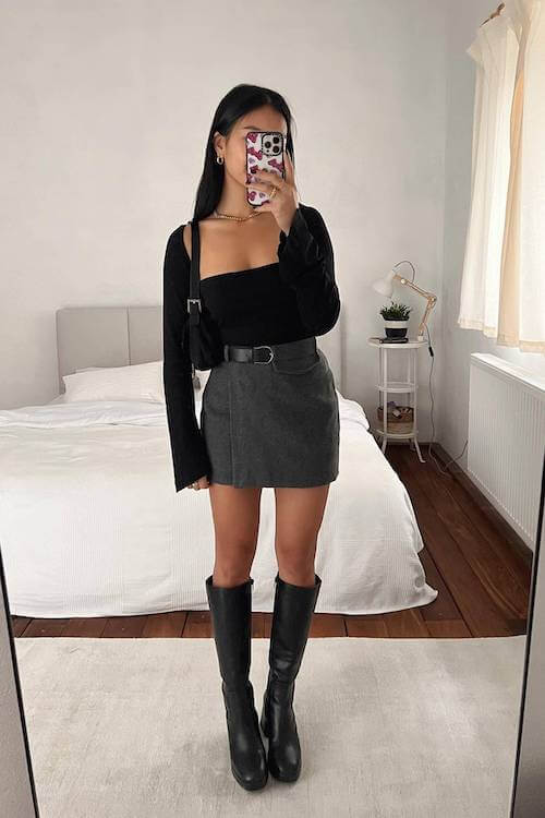 dark feminine outfits