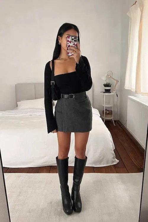 dark feminine outfits