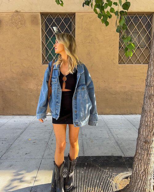 chic denim jacket outfit ideas for women