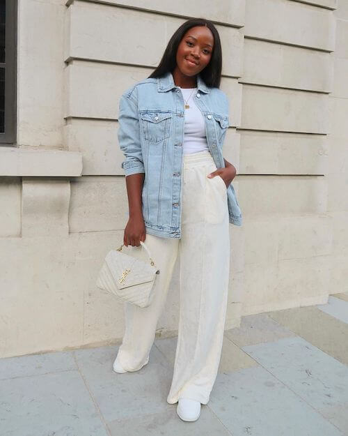 chic denim jacket outfit ideas for black women