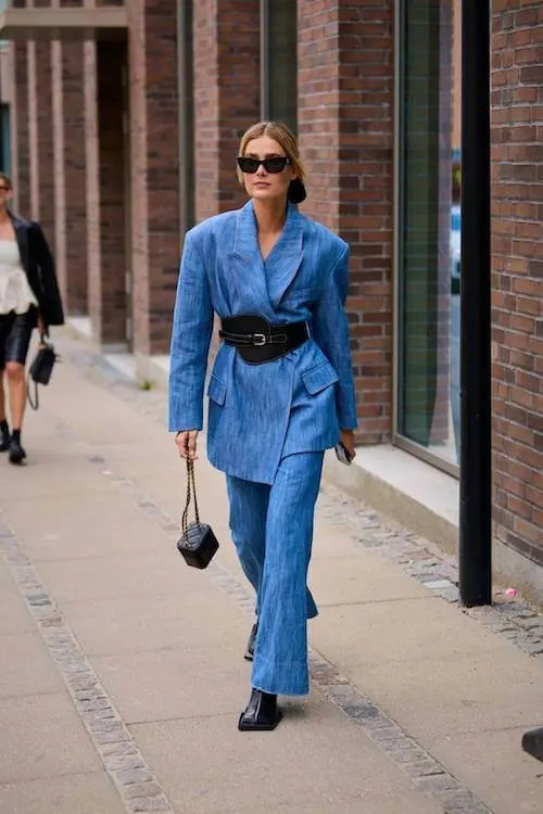 denim on denim outfit
