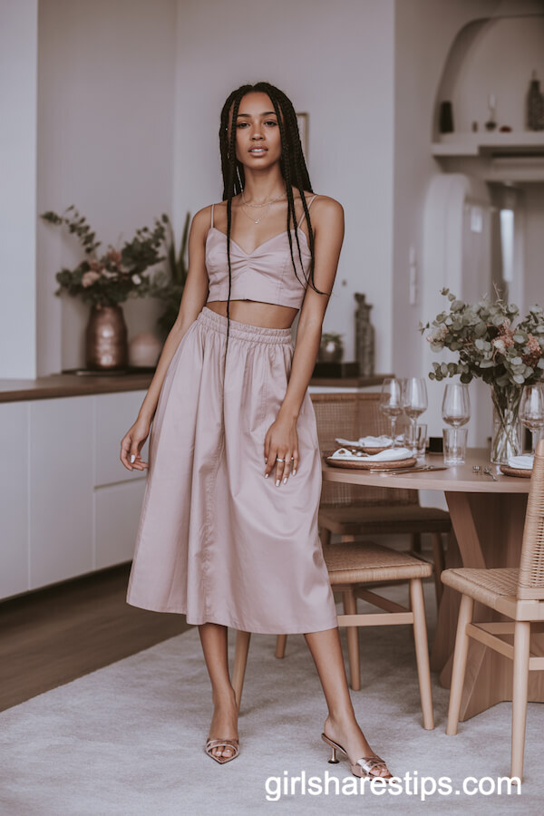Blush Pink Co-Ord Set for Contemporary Flair