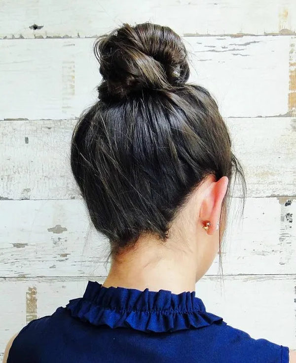 Relaxed Top Knot Bun
