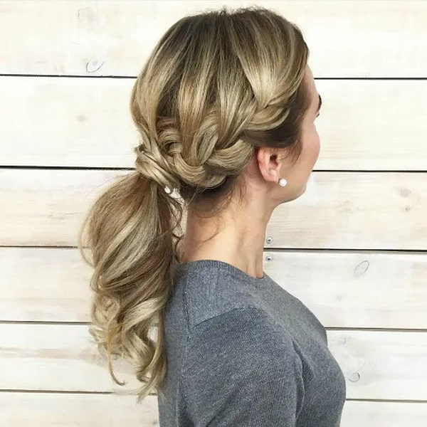 Braided Side Ponytail