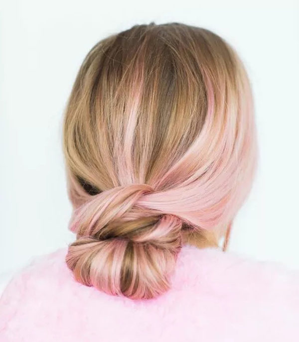 Loose Low Knot for Medium-Length Hair
