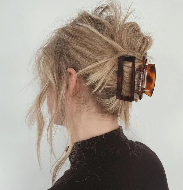 Claw Clip French Twist Updo