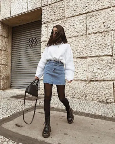 Doc martens outfits winter hotsell