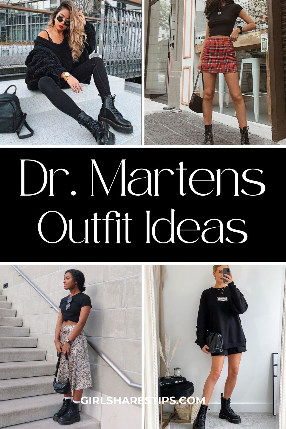 Dr. Martens outfit ideas collage