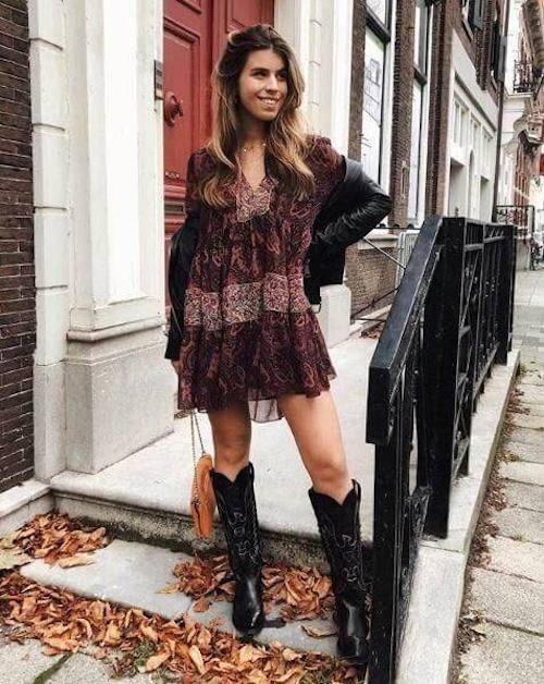 dresses to wear with cowboy boots