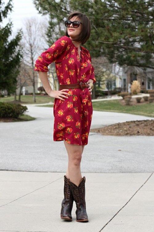 dresses to wear with cowboy boots