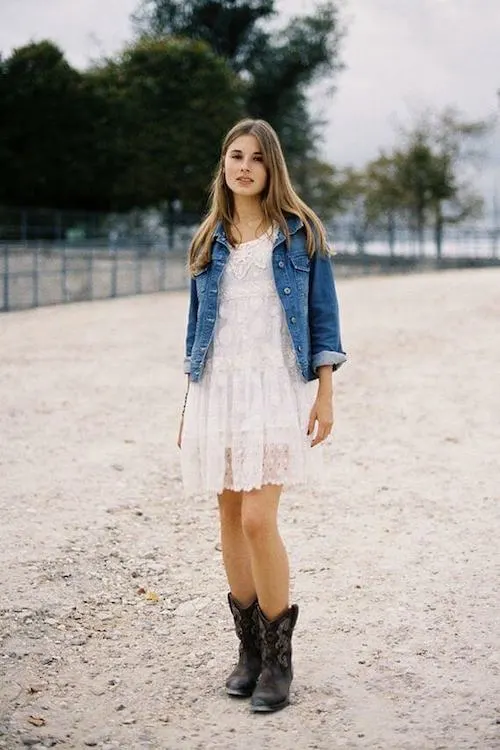 dresses to wear with cowboy boots