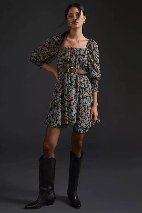 dresses to wear with cowboy boots