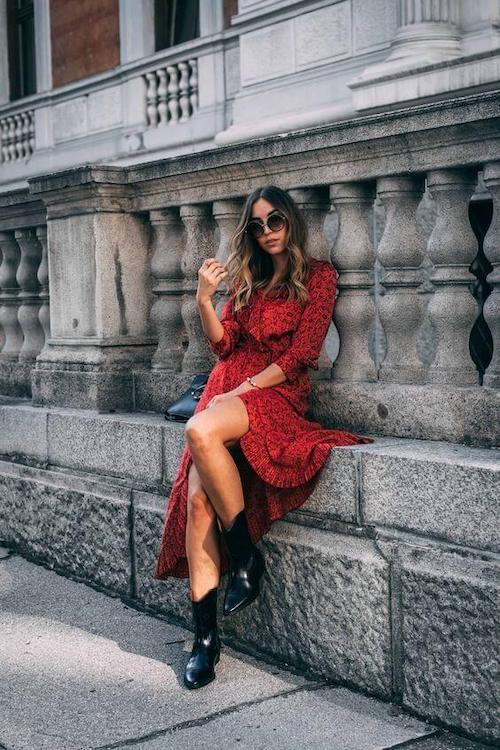dresses to wear with cowboy boots