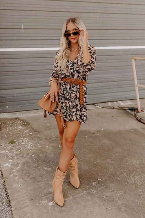 dresses to wear with cowboy boots to a wedding