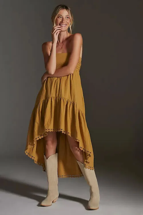 dresses to wear with cowboy boots to a wedding