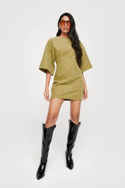 dresses to wear with knee high boots