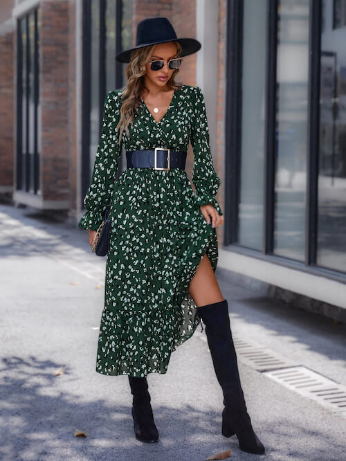Thigh high boots with long dress sale