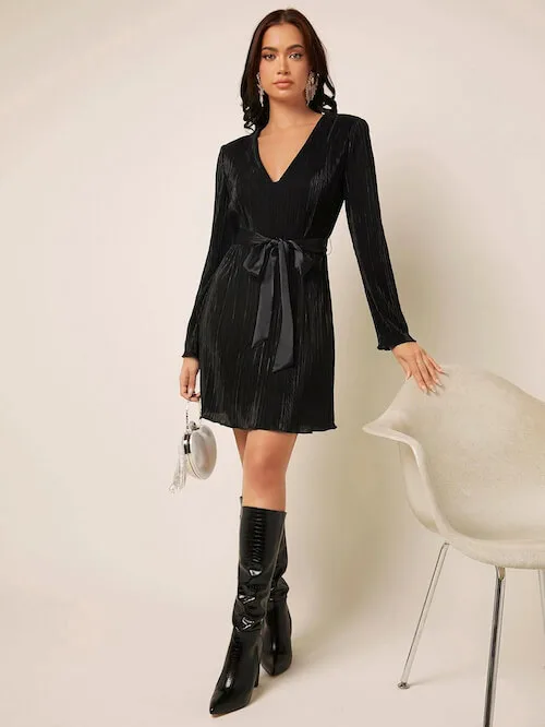 59+ Best Dresses To Wear With Thigh High Boots For Different Styles ...