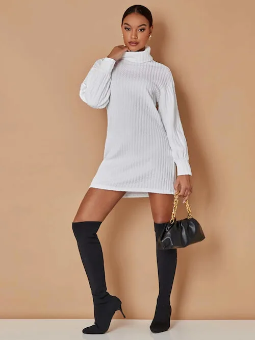 dresses to wear with thigh high boots