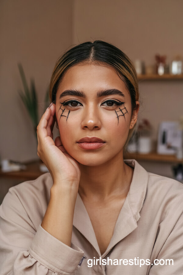 Spooky Spider Web Eyes